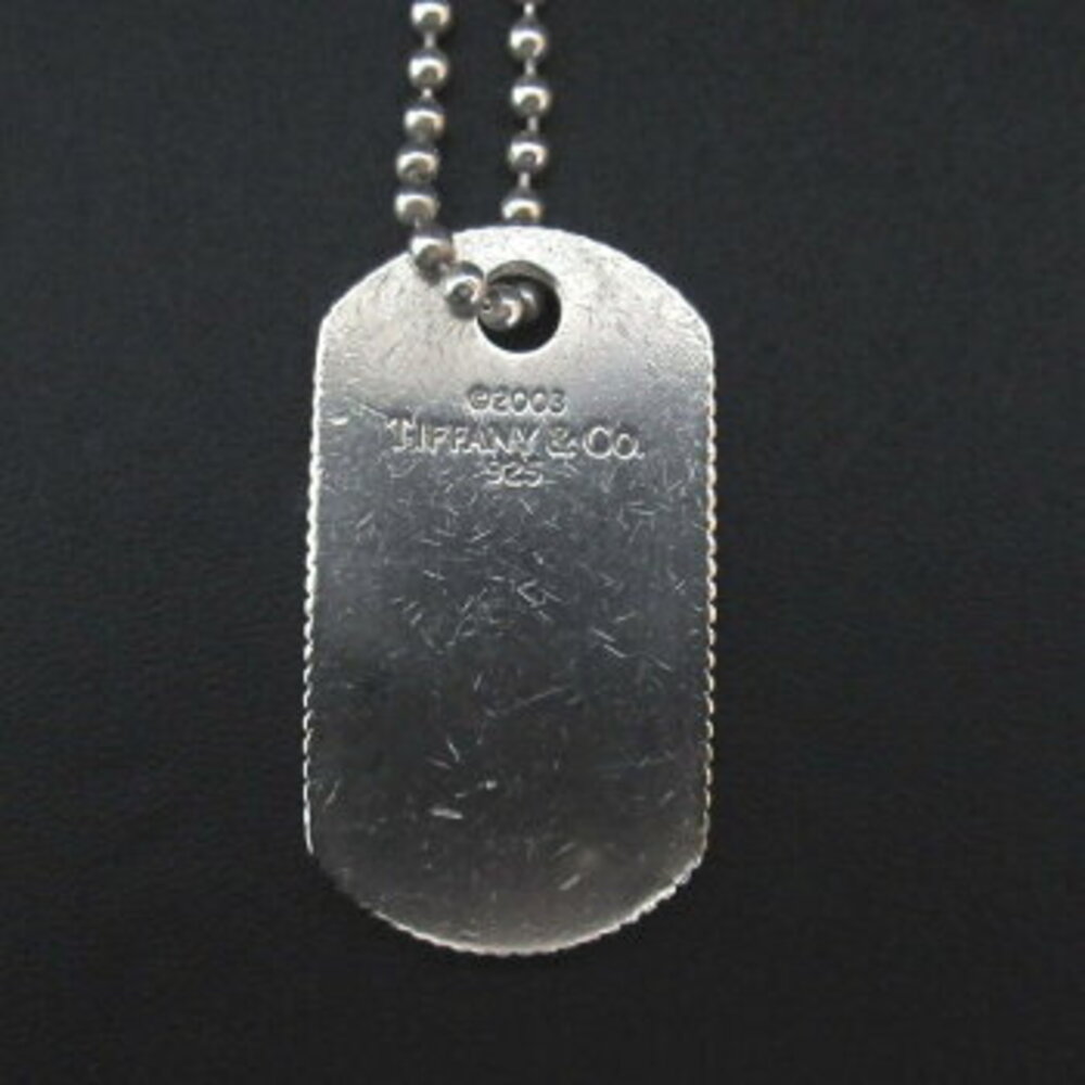 Tiffany Co dog ball chain long necklace SV silver Luxs